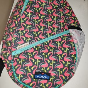 Kavu flamingo bag and wallet